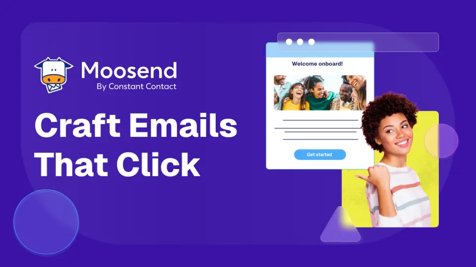 Moosend, as pictured on moosend.com
