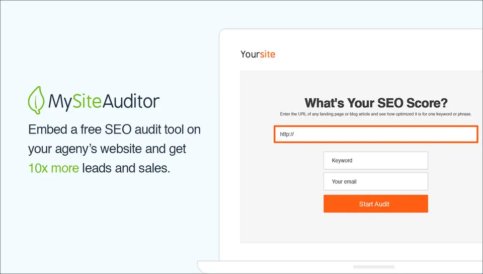 MySiteAuditor, as pictured on mysiteauditor.com