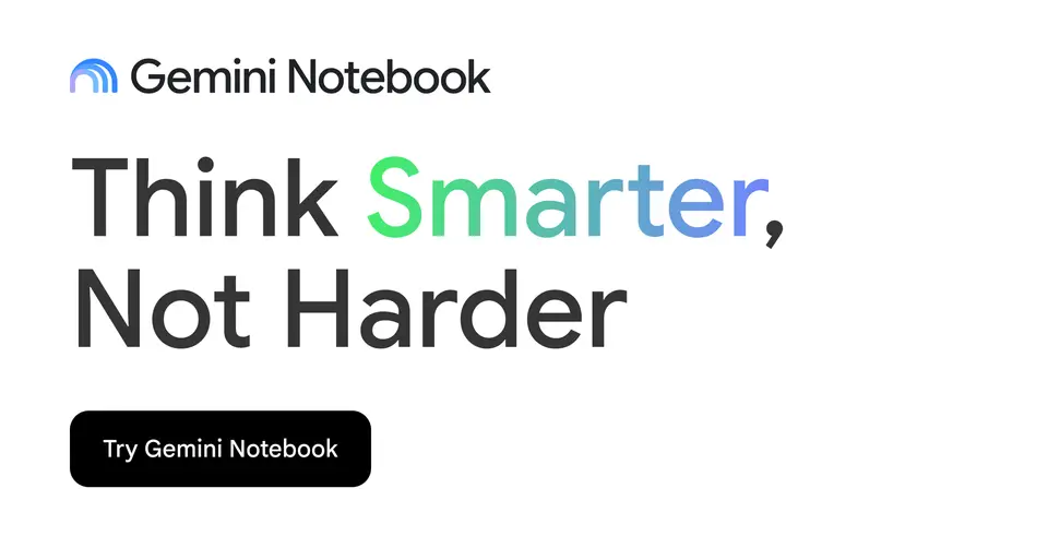 Gemini Notebook, as pictured on notebook.google