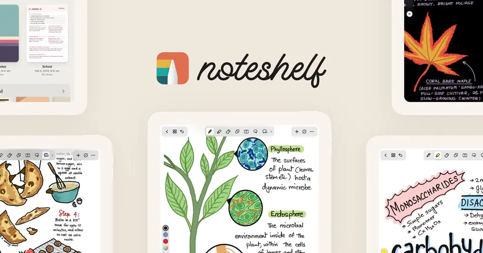 Noteshelf, as pictured on noteshelf.net
