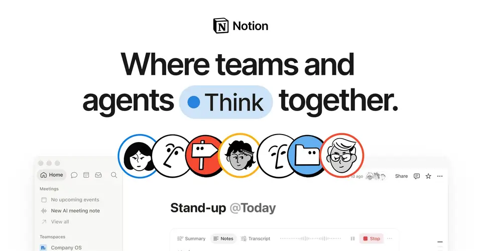 Notion, as pictured on notion.com