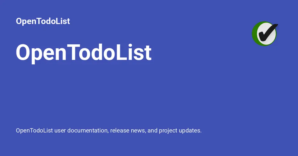 OpenTodoList, as pictured on opentodolist.rpdev.net