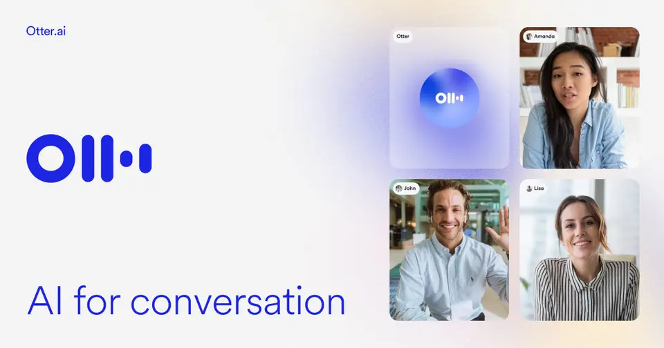 Otter.ai, as pictured on otter.ai