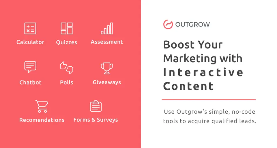 Outgrow, as pictured on outgrow.co