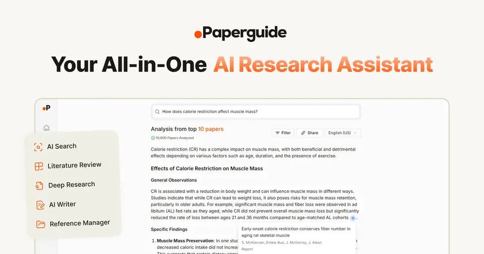 Paperguide, as pictured on paperguide.ai