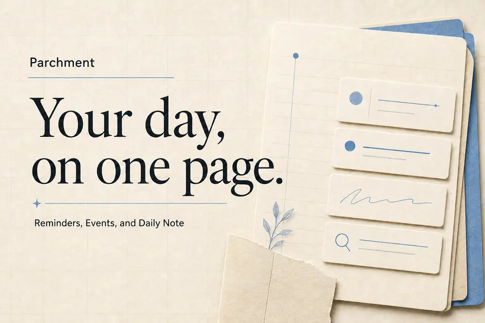 Parchment, as pictured on parchmentagenda.app