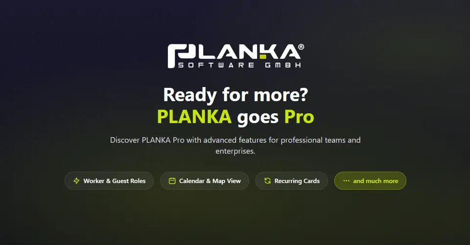 PLANKA, as pictured on planka.app