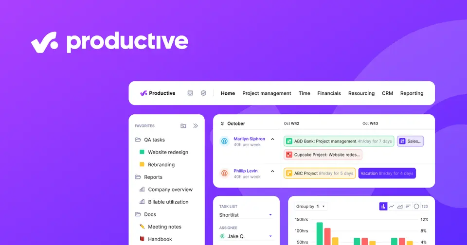 Productive, as pictured on productive.io