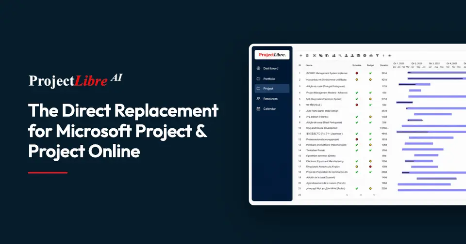 ProjectLibre, as pictured on projectlibre.com