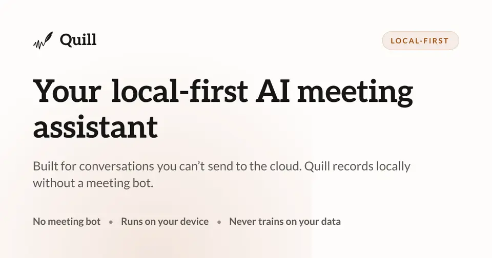 Quill Meetings, as pictured on quillmeetings.com