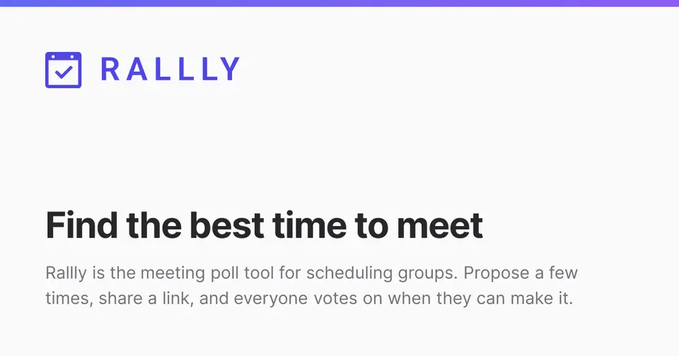 Rallly, as pictured on rallly.co