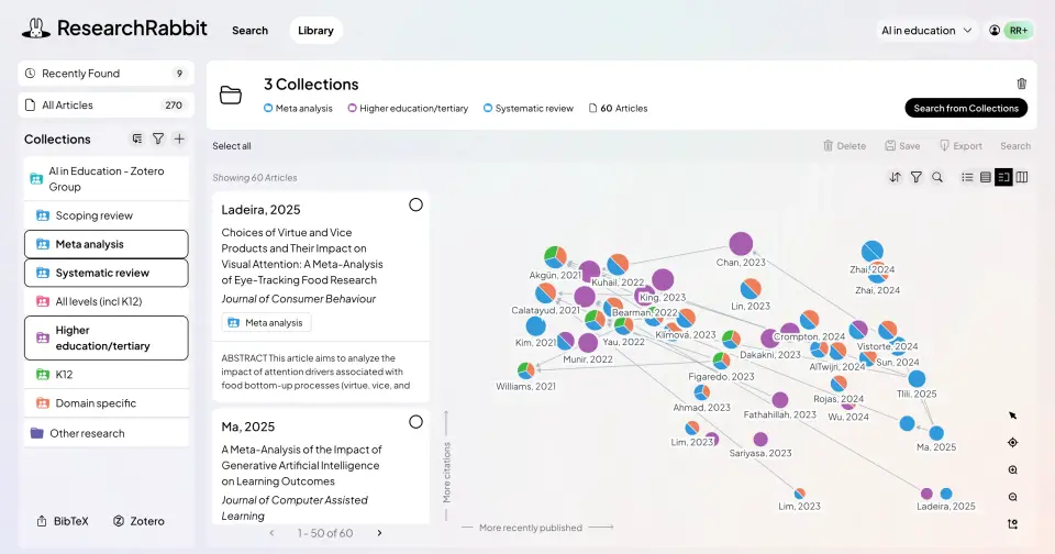 ResearchRabbit, as pictured on researchrabbit.ai