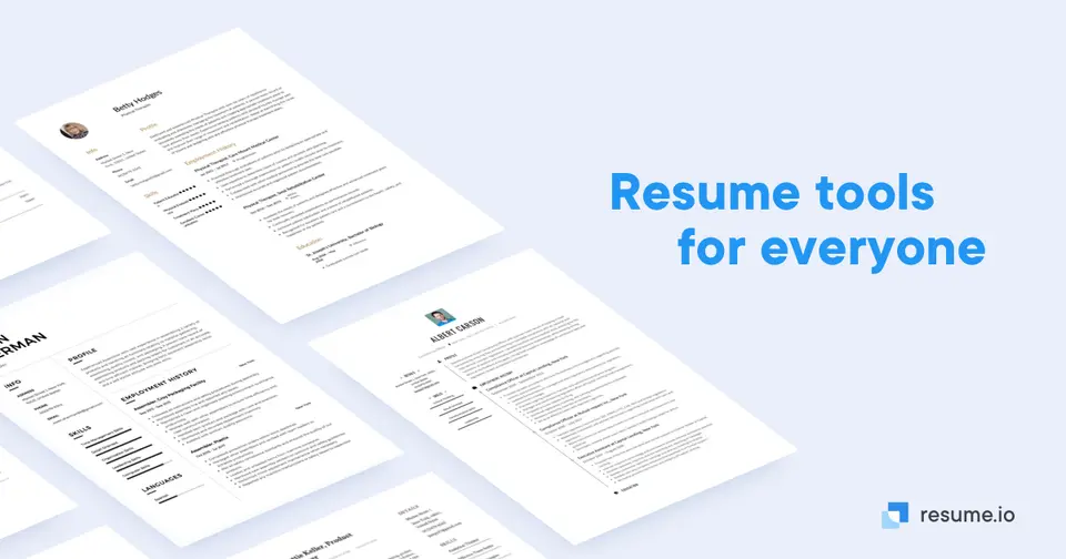 Resume.io, as pictured on resume.io