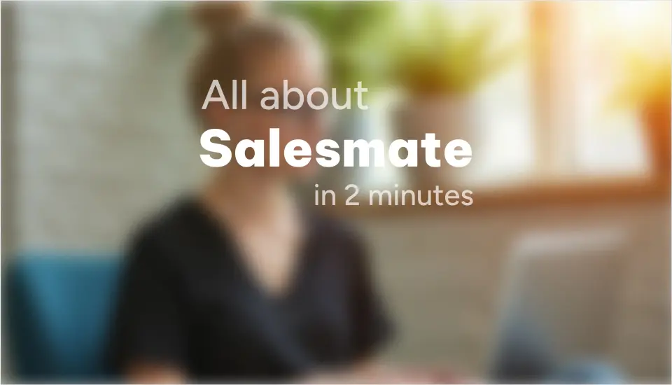 Salesmate, as pictured on salesmate.io