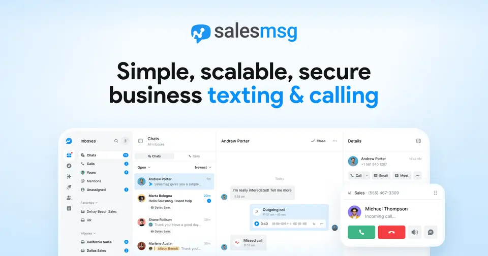 Salesmsg, as pictured on salesmessage.com