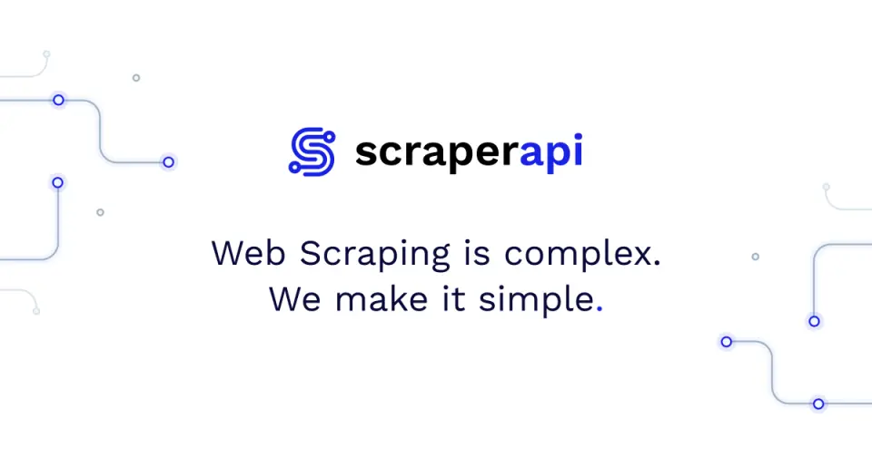 ScraperAPI, as pictured on scraperapi.com