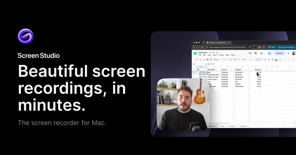 Screen Studio, as pictured on screen.studio