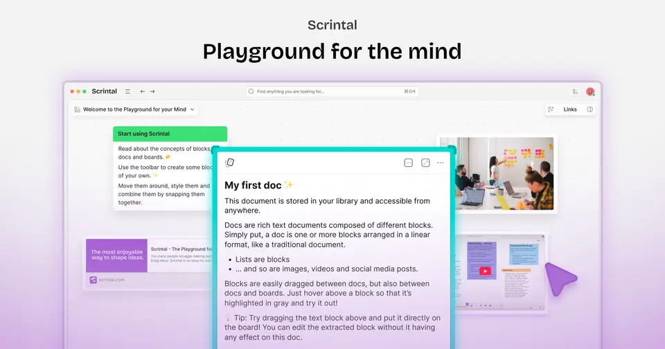 Scrintal, as pictured on scrintal.com