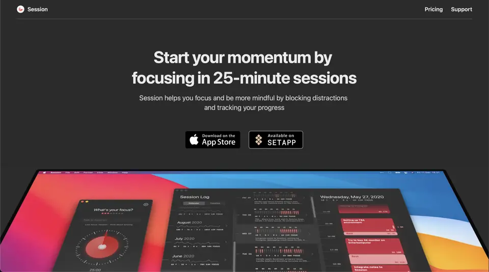 Session, as pictured on stayinsession.com