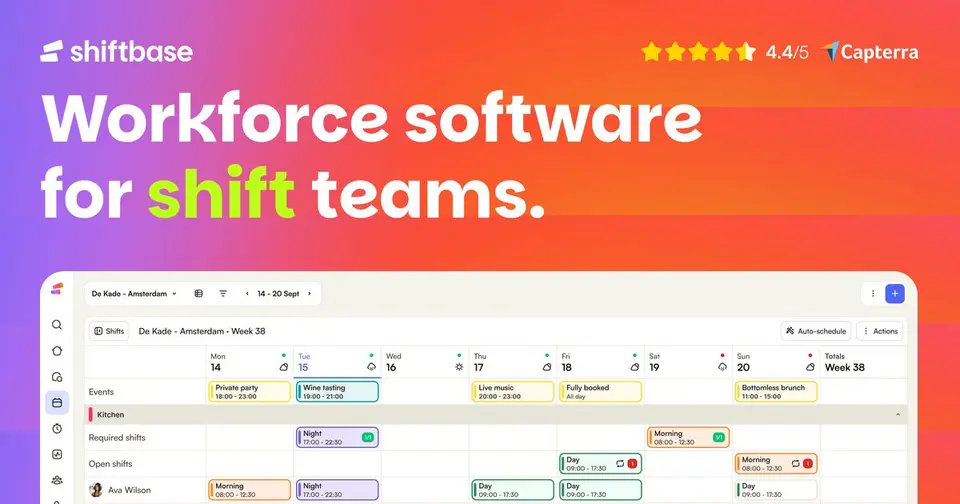 Shiftbase, as pictured on shiftbase.com