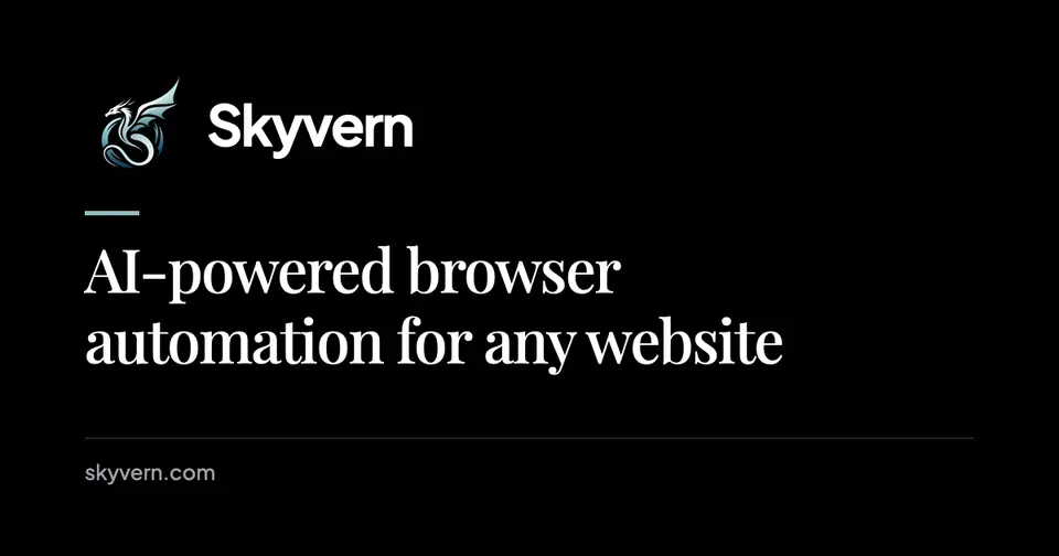 Skyvern, as pictured on skyvern.com