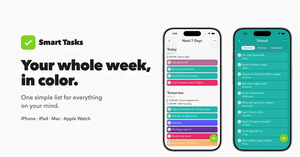 Smart Tasks, as pictured on smarttasksapp.com