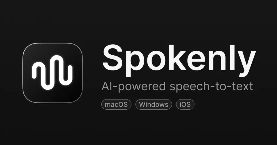 Spokenly, as pictured on spokenly.app
