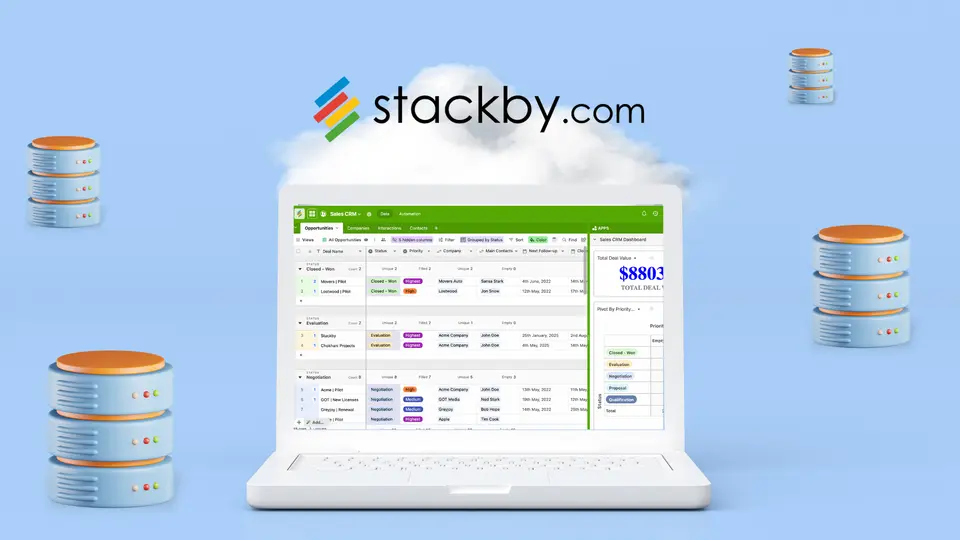 Stackby, as pictured on stackby.com