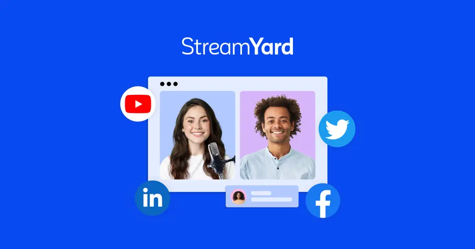 StreamYard, as pictured on streamyard.com