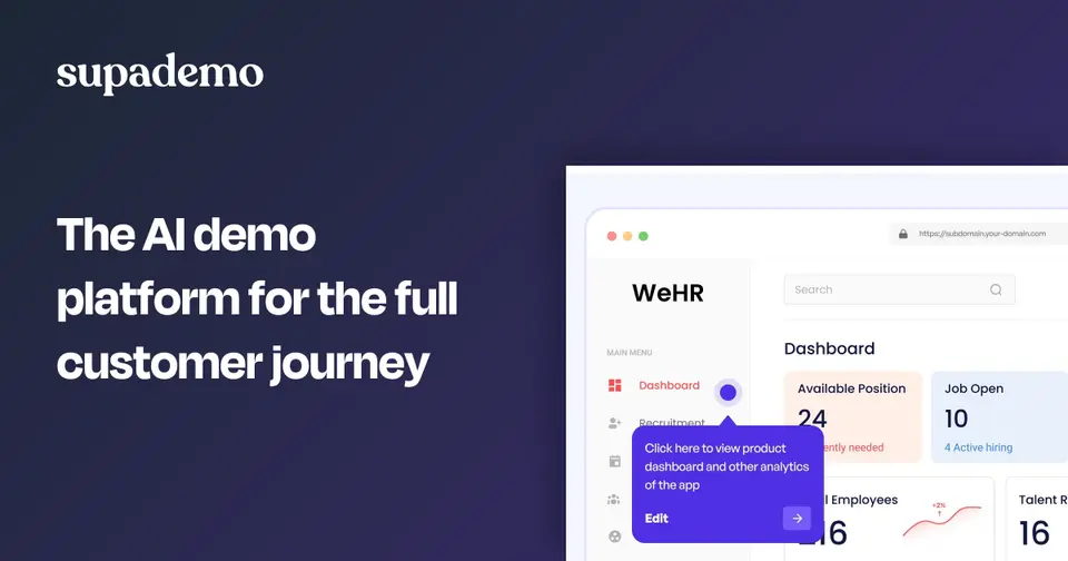 Supademo, as pictured on supademo.com