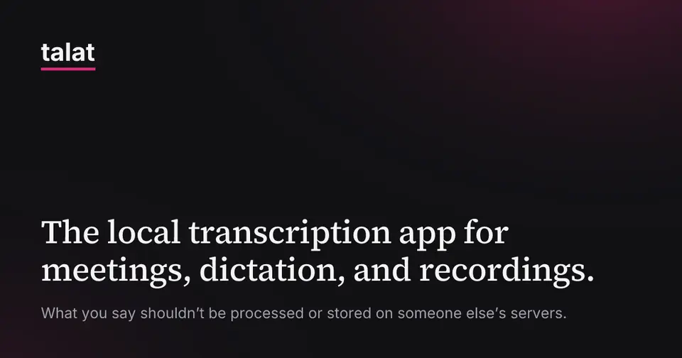talat, as pictured on talat.app