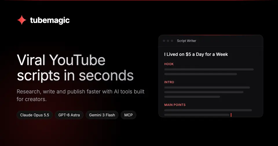 TubeMagic, as pictured on tubemagic.com