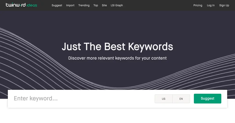 Twinword Ideas, as pictured on twinword.com