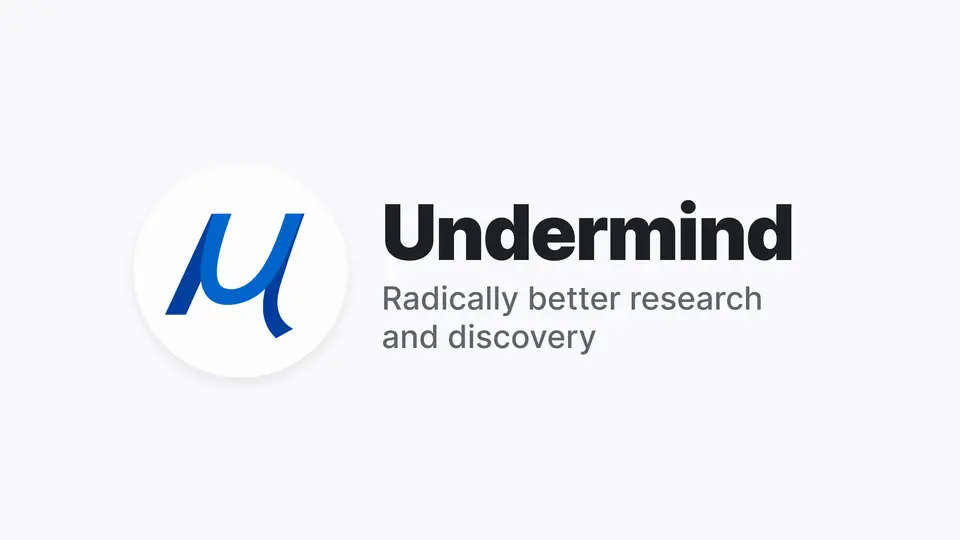 Undermind, as pictured on undermind.ai