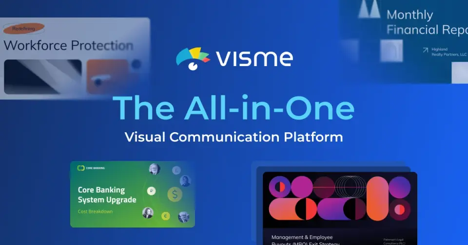 Visme, as pictured on visme.co