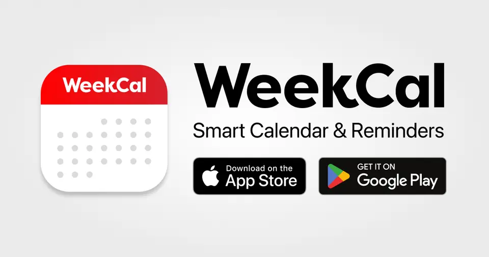 WeekCal, as pictured on weekcal.com