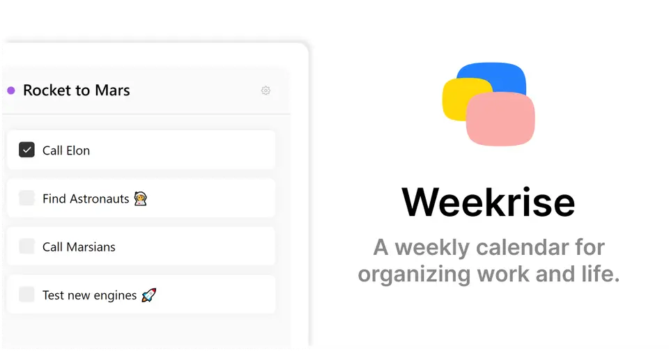 Weekrise, as pictured on weekrise.com