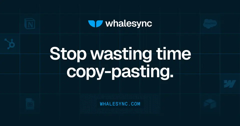 Whalesync, as pictured on whalesync.com