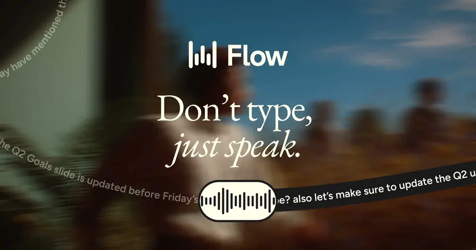 Wispr Flow, as pictured on wisprflow.ai