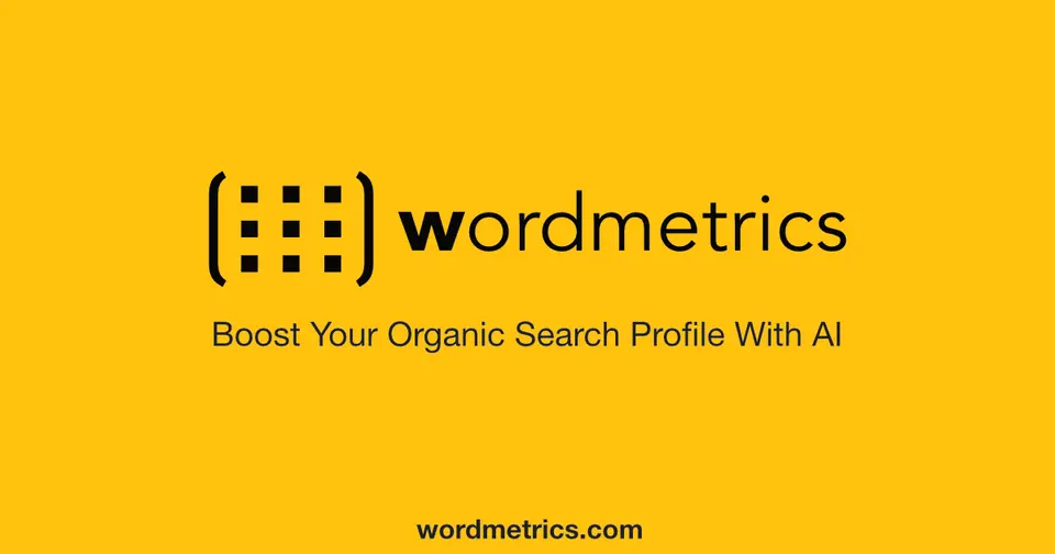 Wordmetrics, as pictured on wordmetrics.com