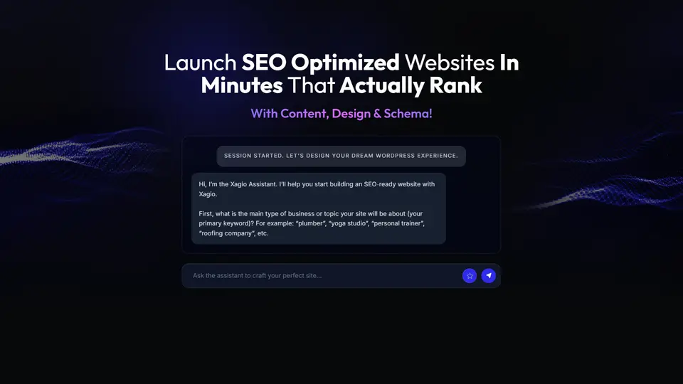 Xagio SEO & AEO, as pictured on xagio.com