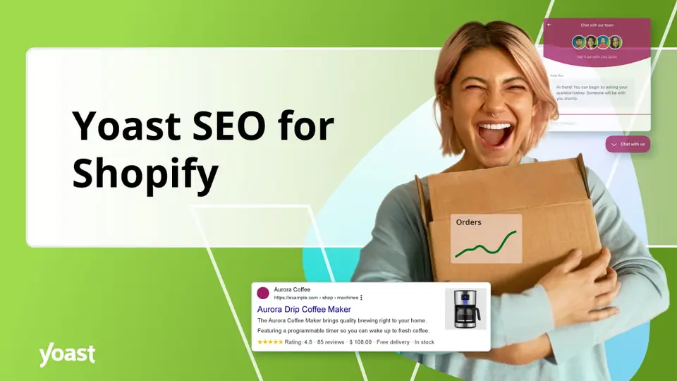 Yoast SEO for Shopify, as pictured on yoast.com