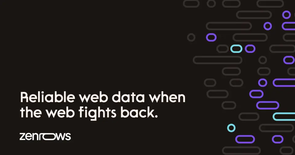 ZenRows, as pictured on zenrows.com